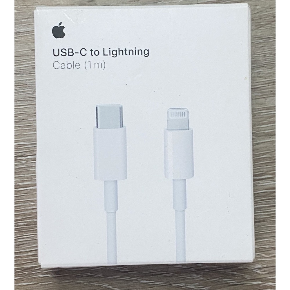 New USB-C to Lightning Genuine OEM iPhone Fast Charger Charging Cable - (1m)